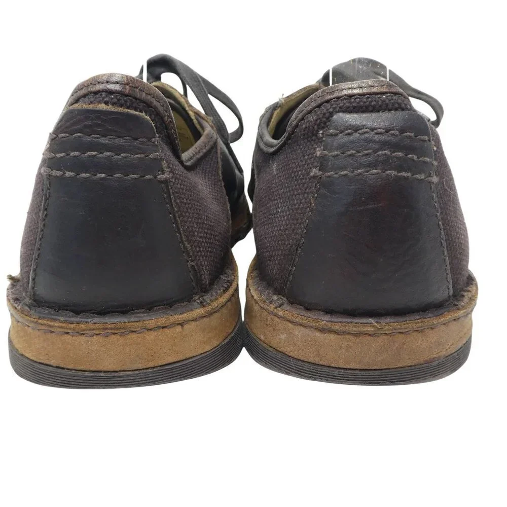 Dr.‎ Martens Oxford Shoes Mens 11 Brown Leather Canvas Comfort Lace Up